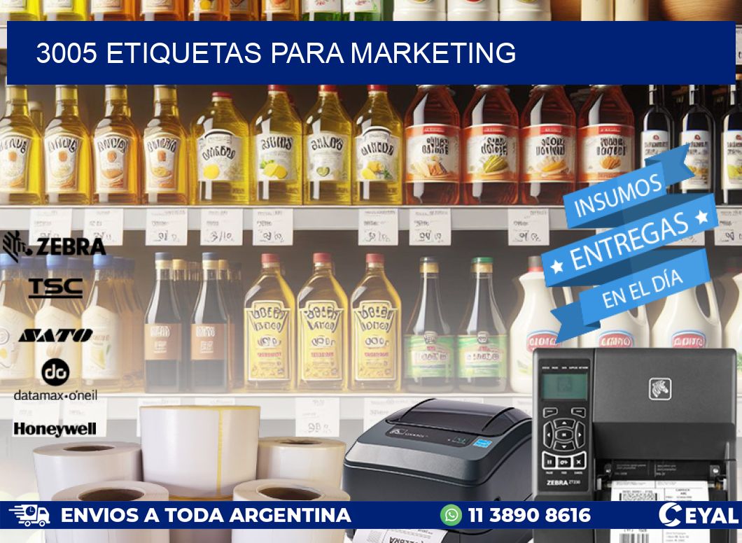 3005 ETIQUETAS PARA MARKETING