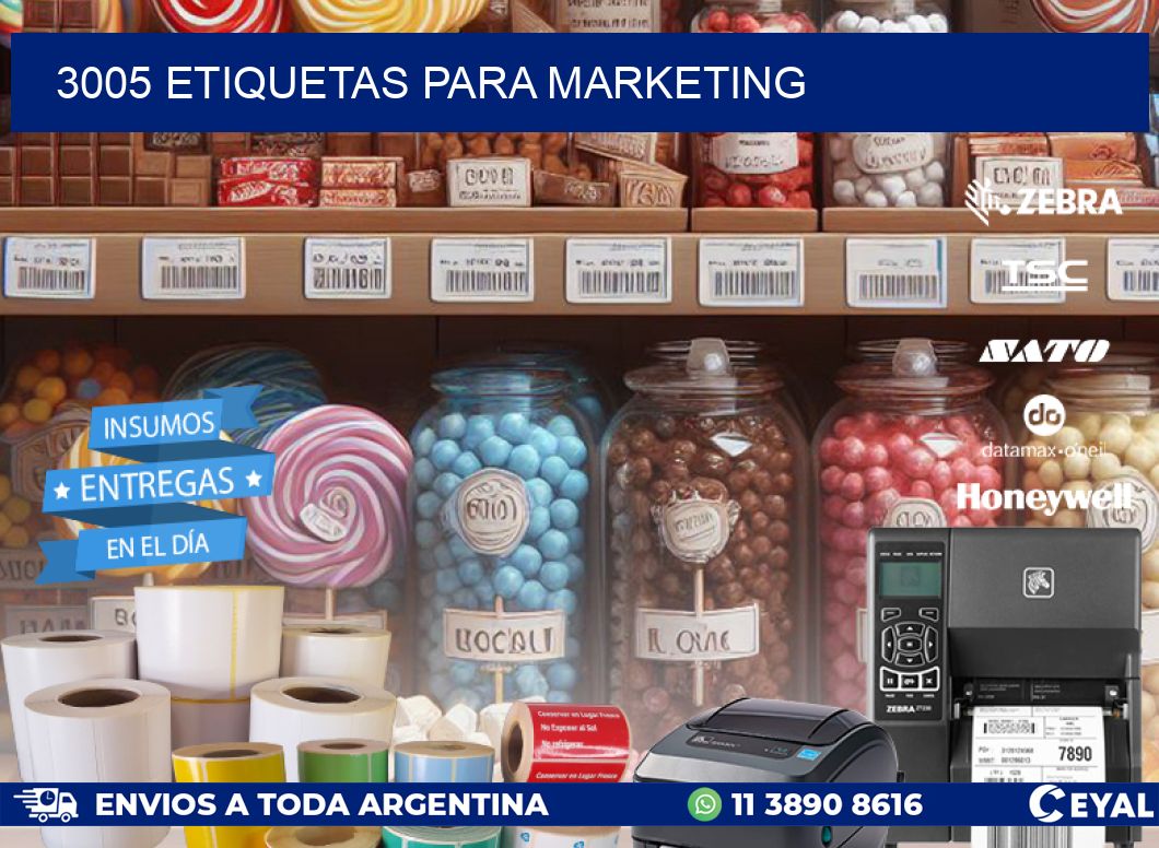 3005 ETIQUETAS PARA MARKETING