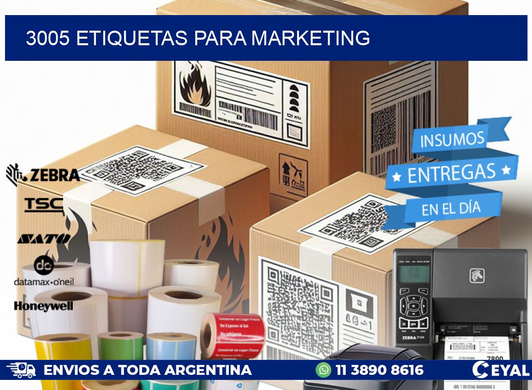 3005 ETIQUETAS PARA MARKETING