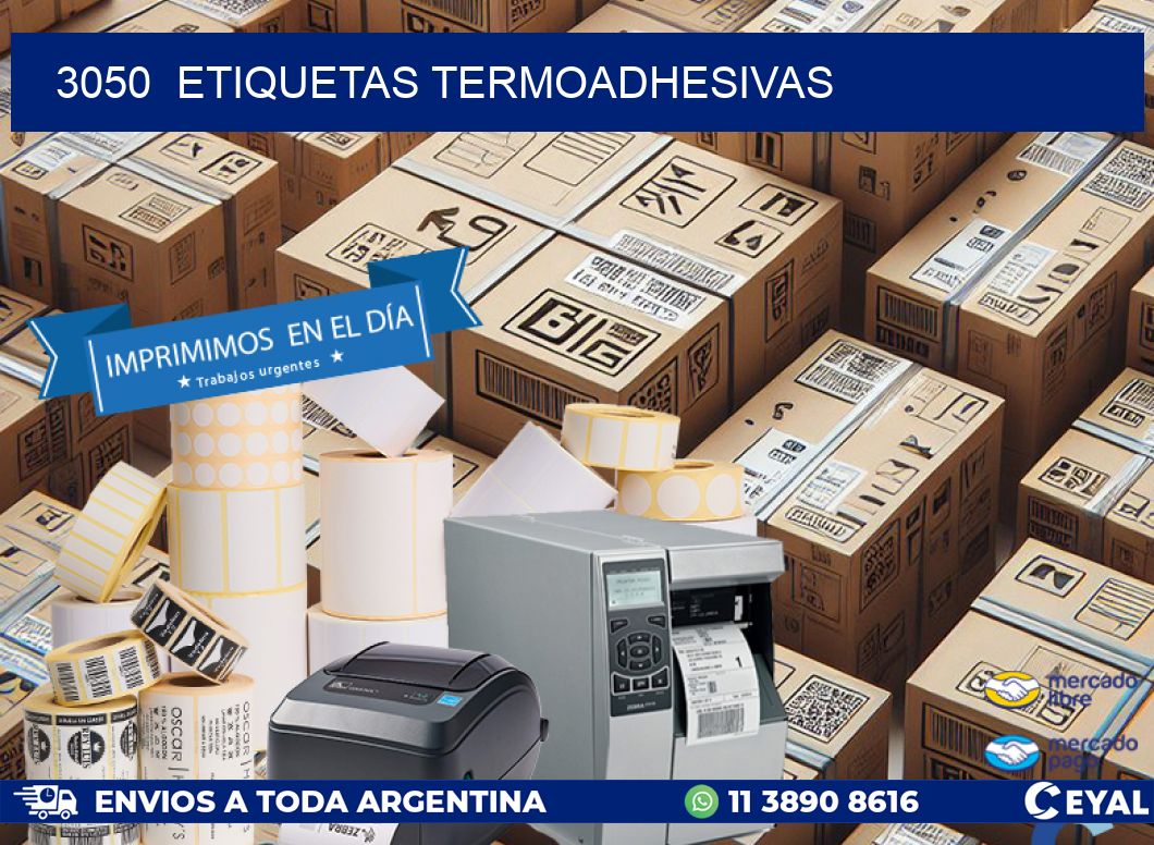 3050  ETIQUETAS TERMOADHESIVAS