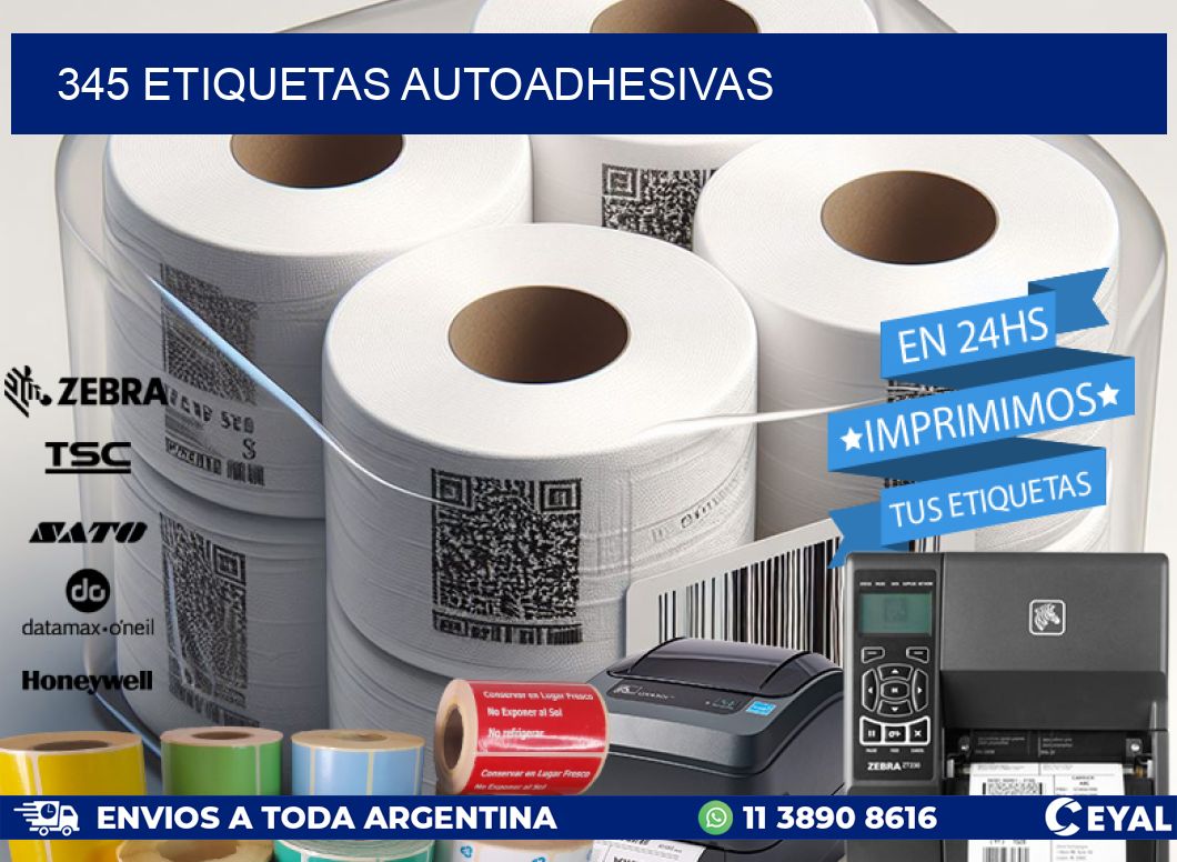 345 ETIQUETAS AUTOADHESIVAS