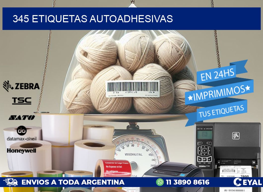 345 ETIQUETAS AUTOADHESIVAS