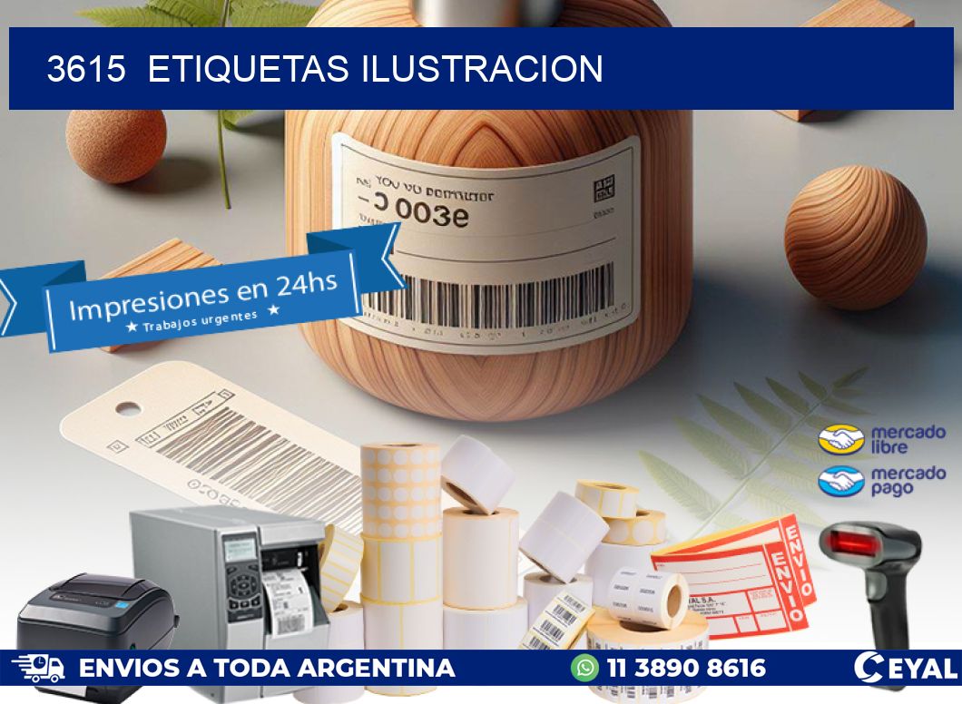 3615  ETIQUETAS ILUSTRACION