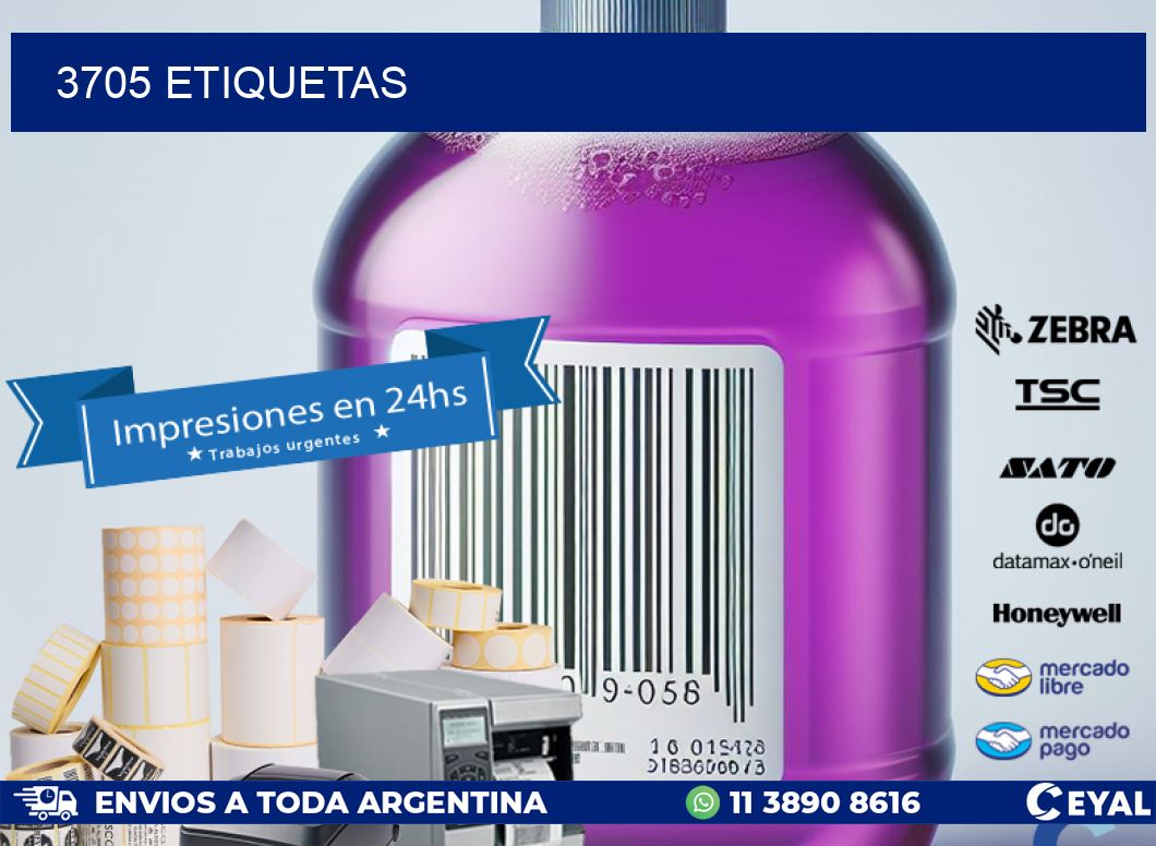 3705 ETIQUETAS