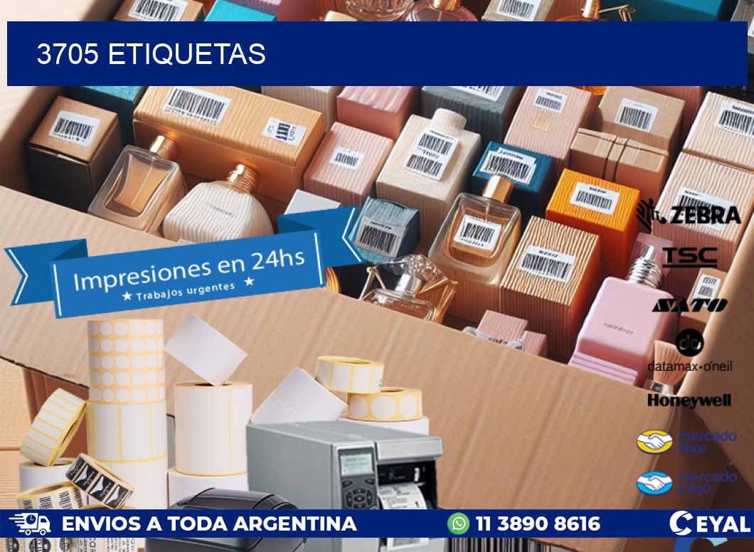 3705 ETIQUETAS