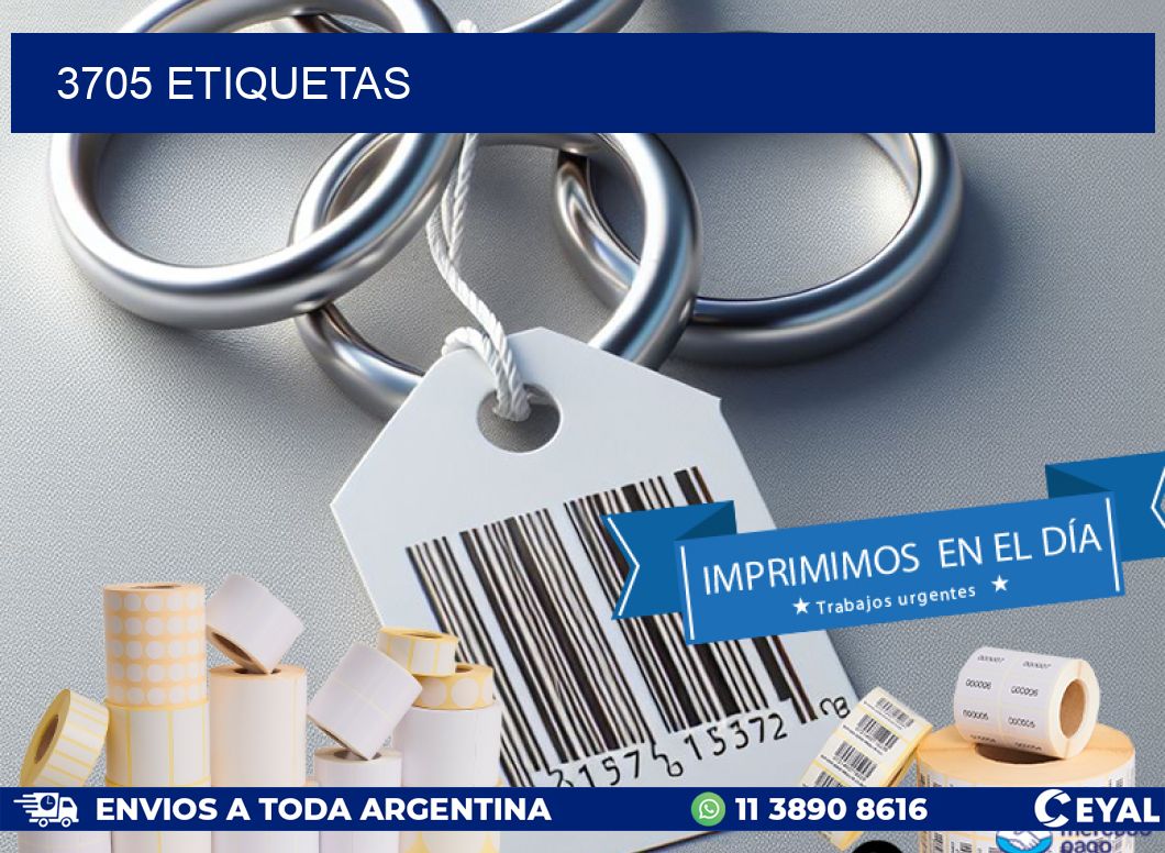 3705 ETIQUETAS
