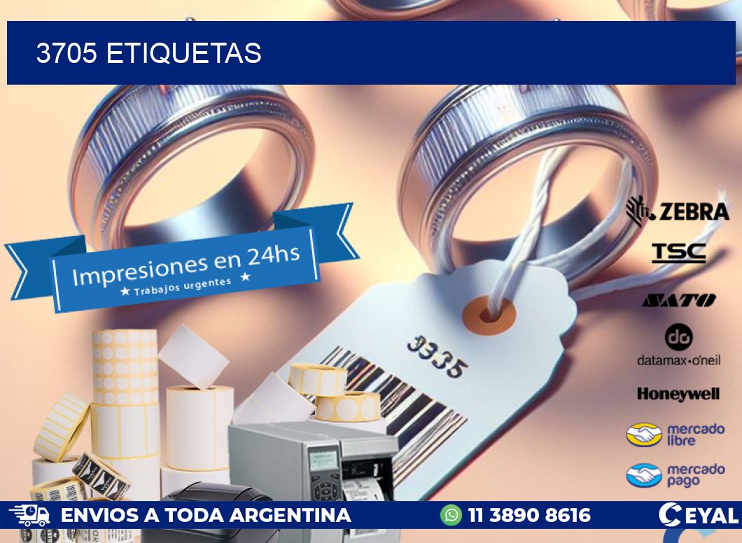 3705 ETIQUETAS