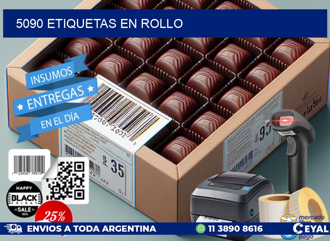 5090 ETIQUETAS EN ROLLO