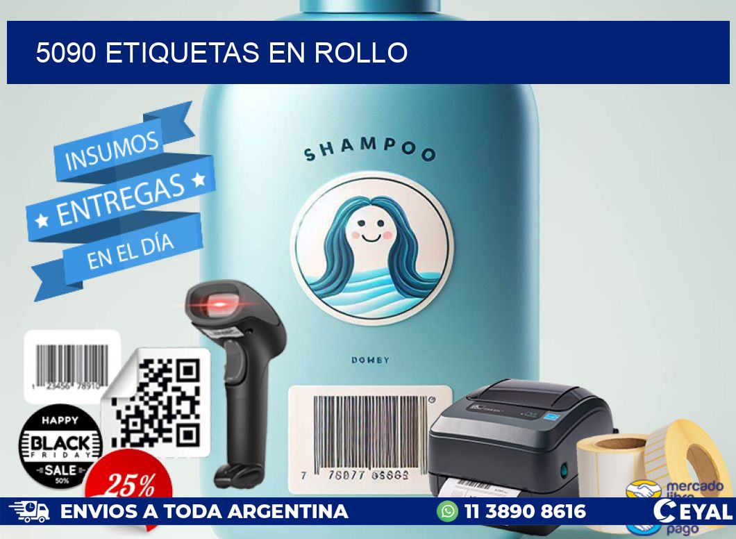 5090 ETIQUETAS EN ROLLO
