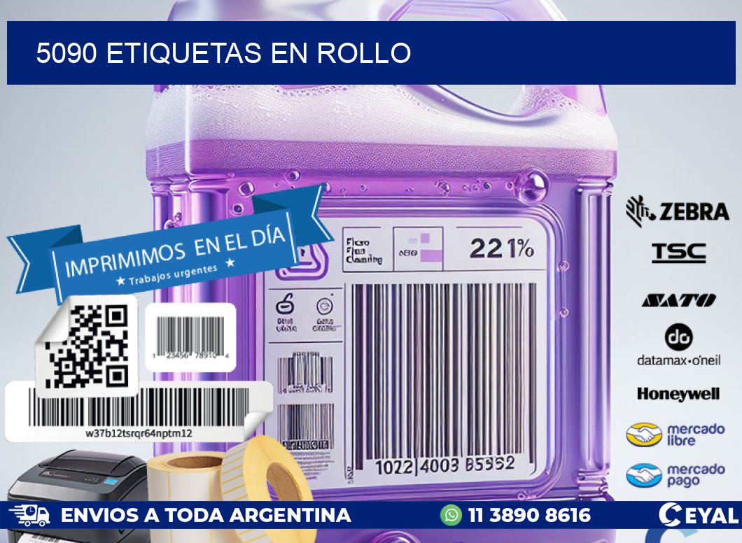 5090 ETIQUETAS EN ROLLO