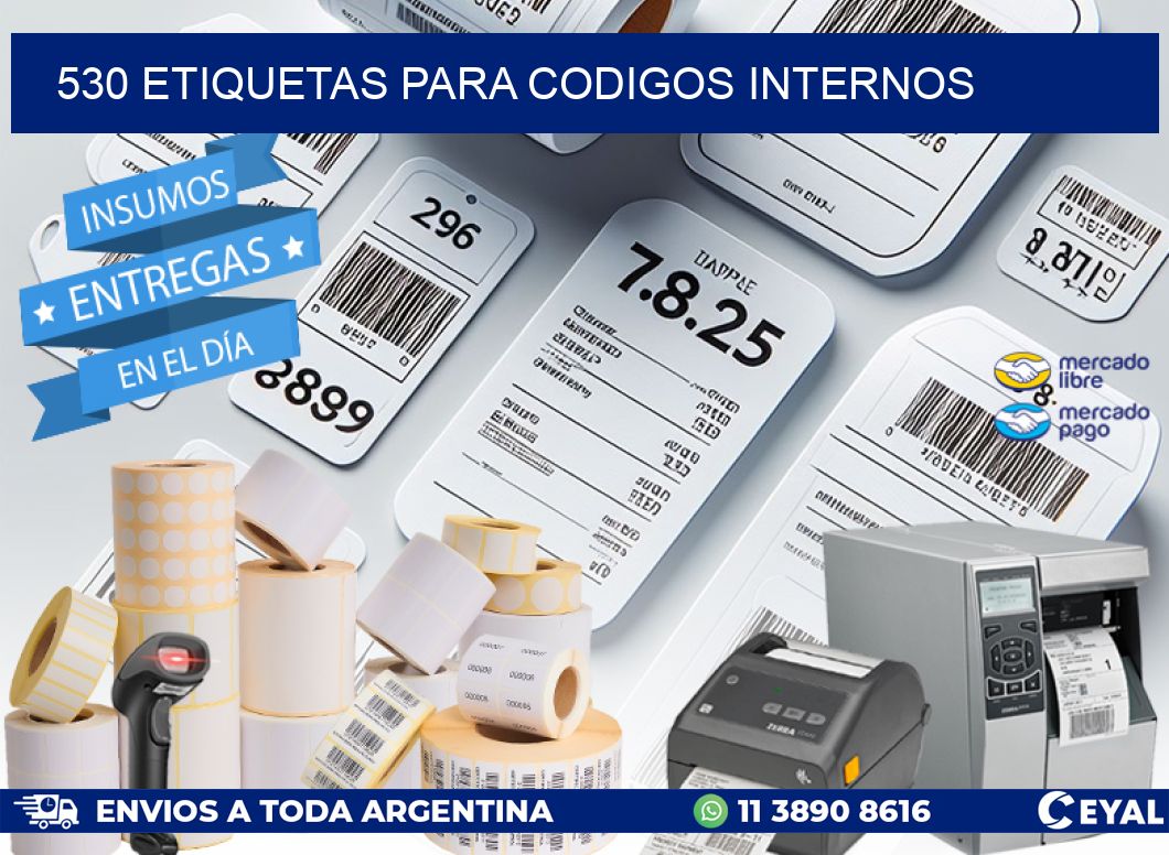 530 ETIQUETAS PARA CODIGOS INTERNOS