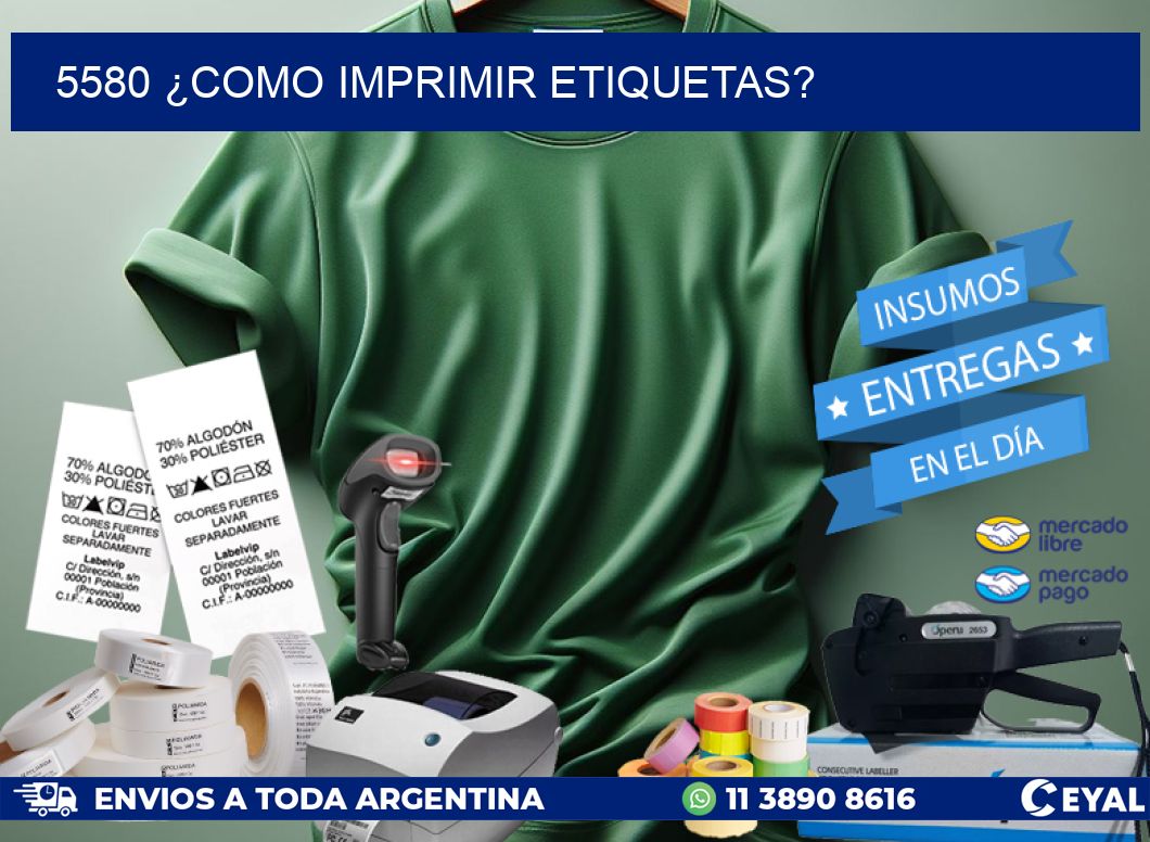 5580 ¿COMO IMPRIMIR ETIQUETAS?