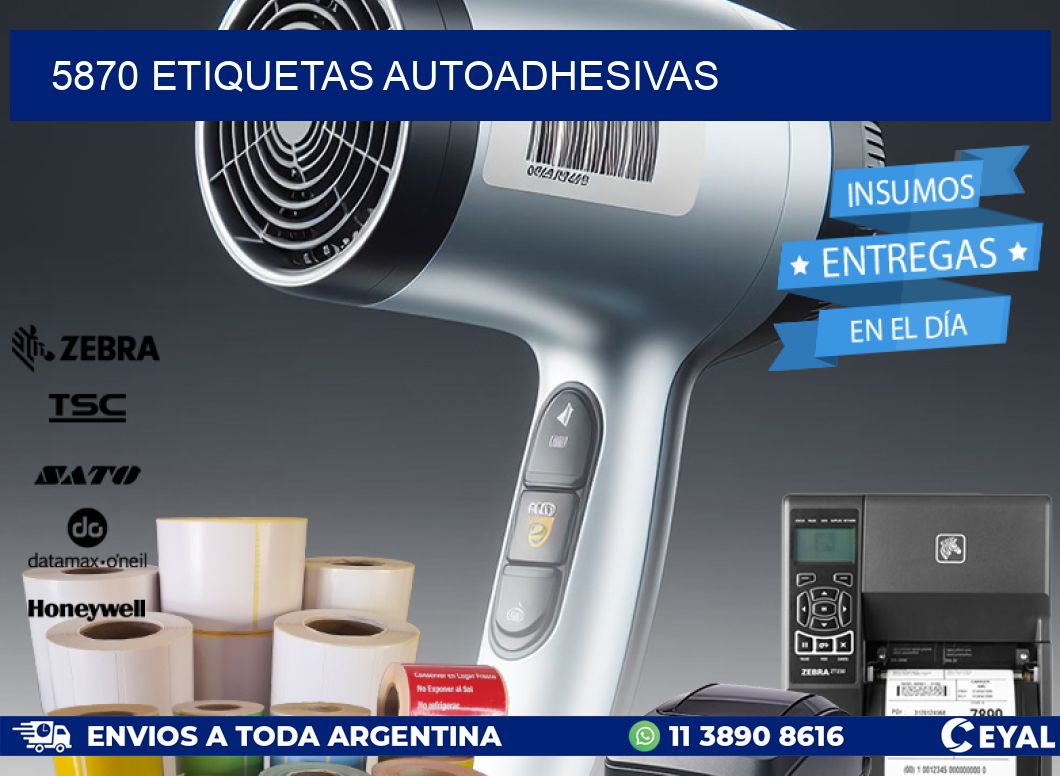 5870 ETIQUETAS AUTOADHESIVAS