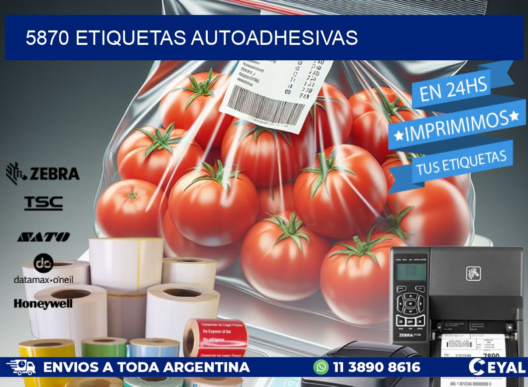 5870 ETIQUETAS AUTOADHESIVAS