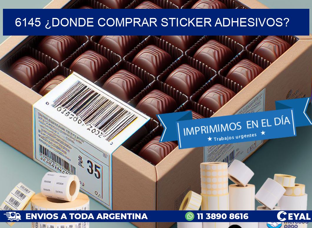 6145 ¿DONDE COMPRAR STICKER ADHESIVOS?