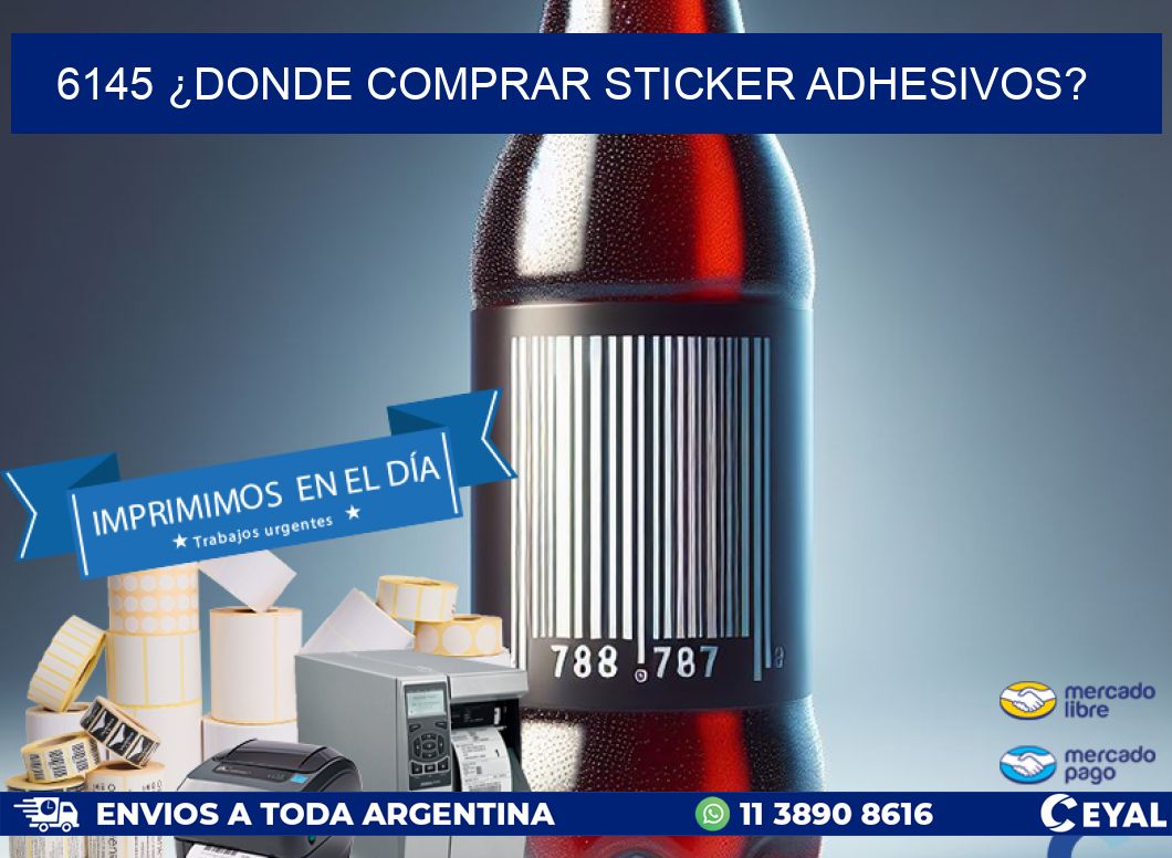 6145 ¿DONDE COMPRAR STICKER ADHESIVOS?
