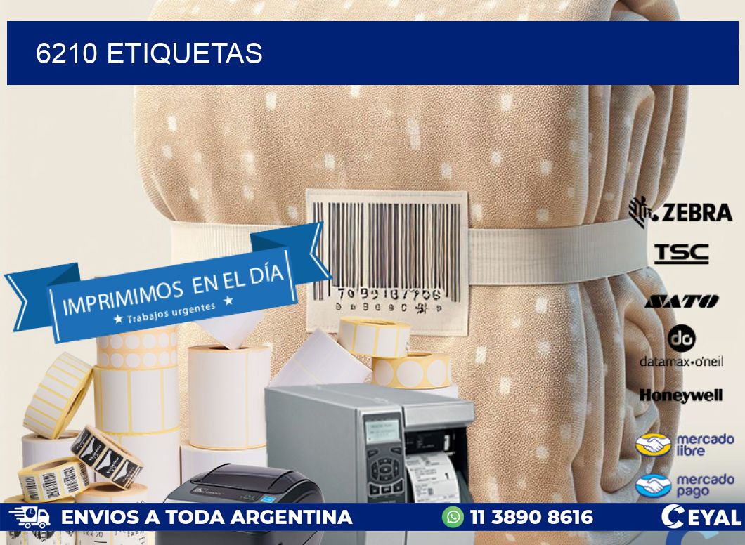 6210 ETIQUETAS