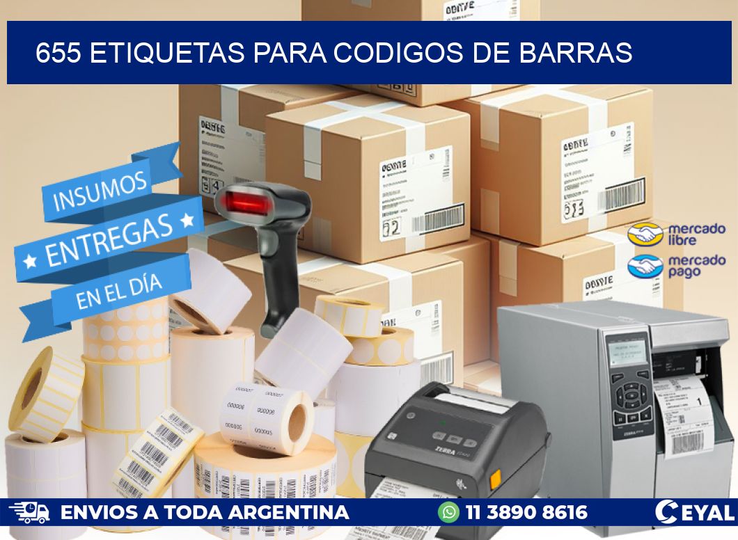 655 ETIQUETAS PARA CODIGOS DE BARRAS