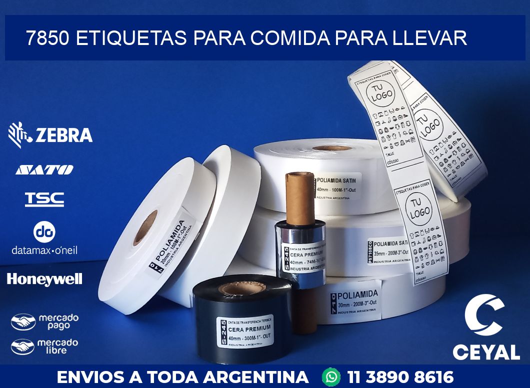 7850 ETIQUETAS PARA COMIDA PARA LLEVAR