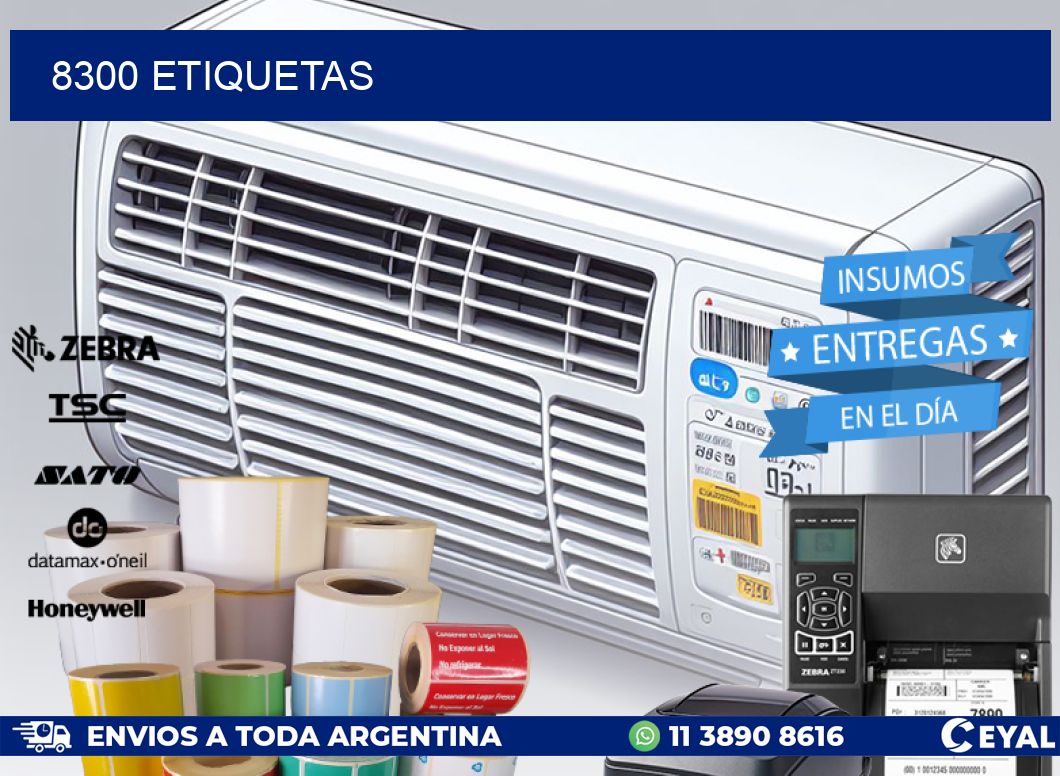 8300 ETIQUETAS
