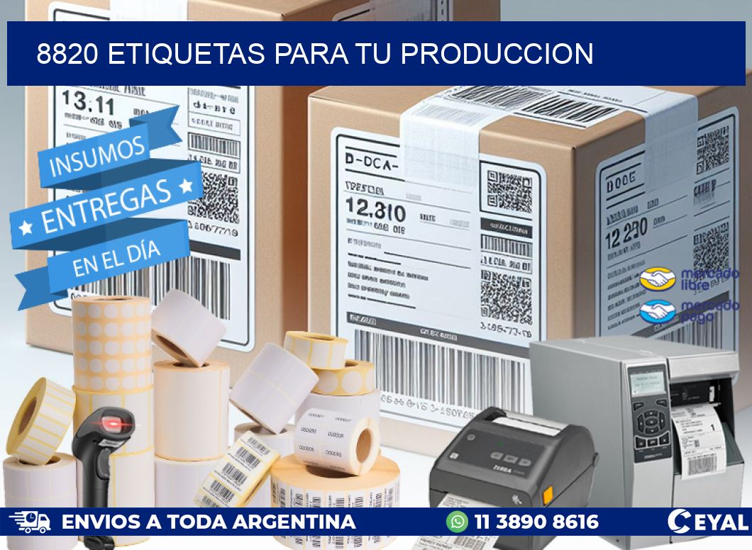 8820 ETIQUETAS PARA TU PRODUCCION
