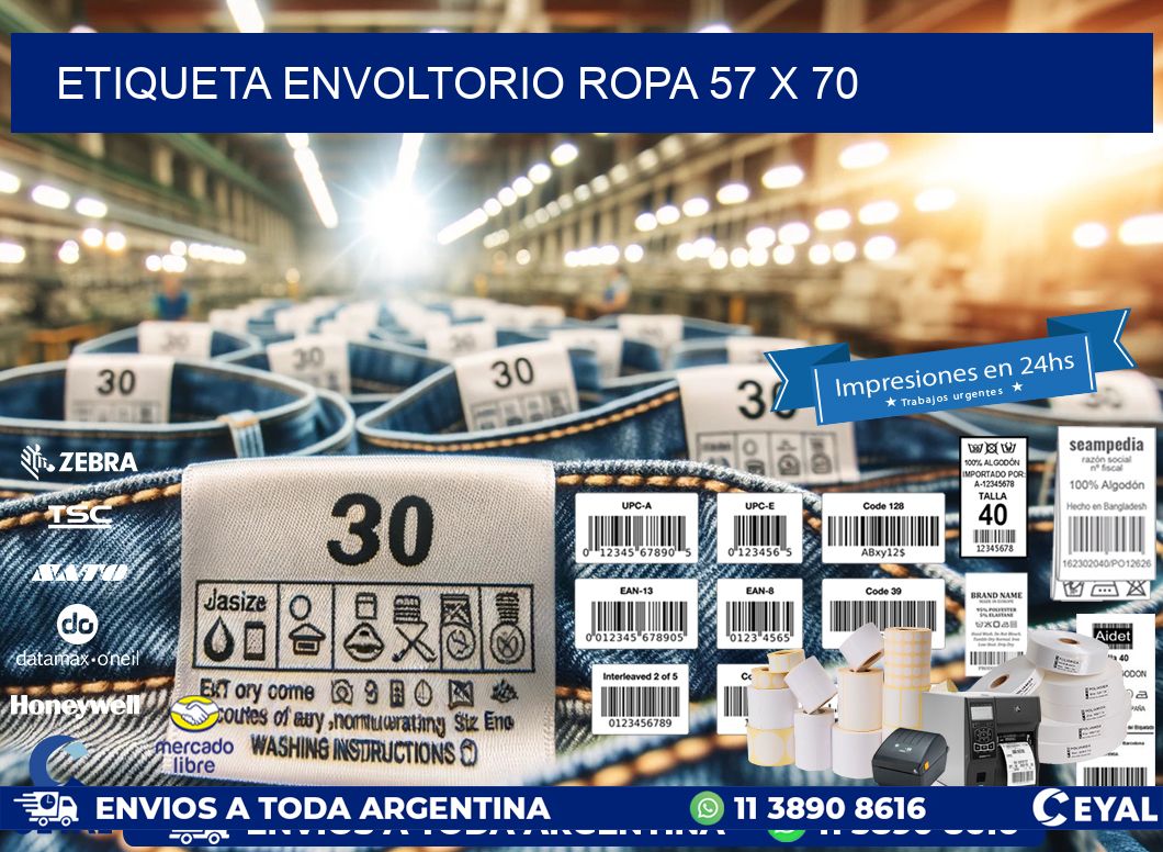 ETIQUETA ENVOLTORIO ROPA 57 x 70