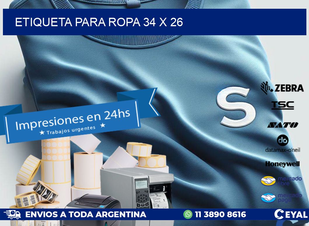 ETIQUETA PARA ROPA 34 x 26