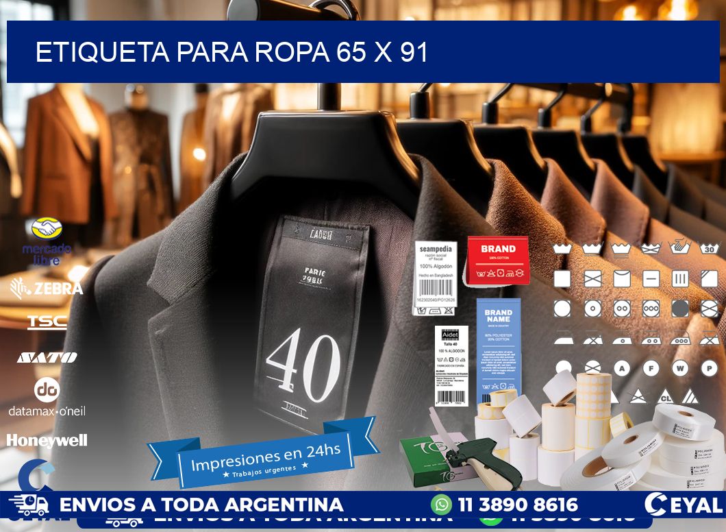 ETIQUETA PARA ROPA 65 x 91