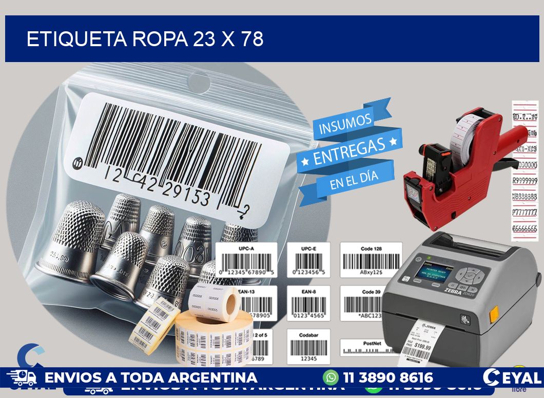 ETIQUETA ROPA 23 x 78