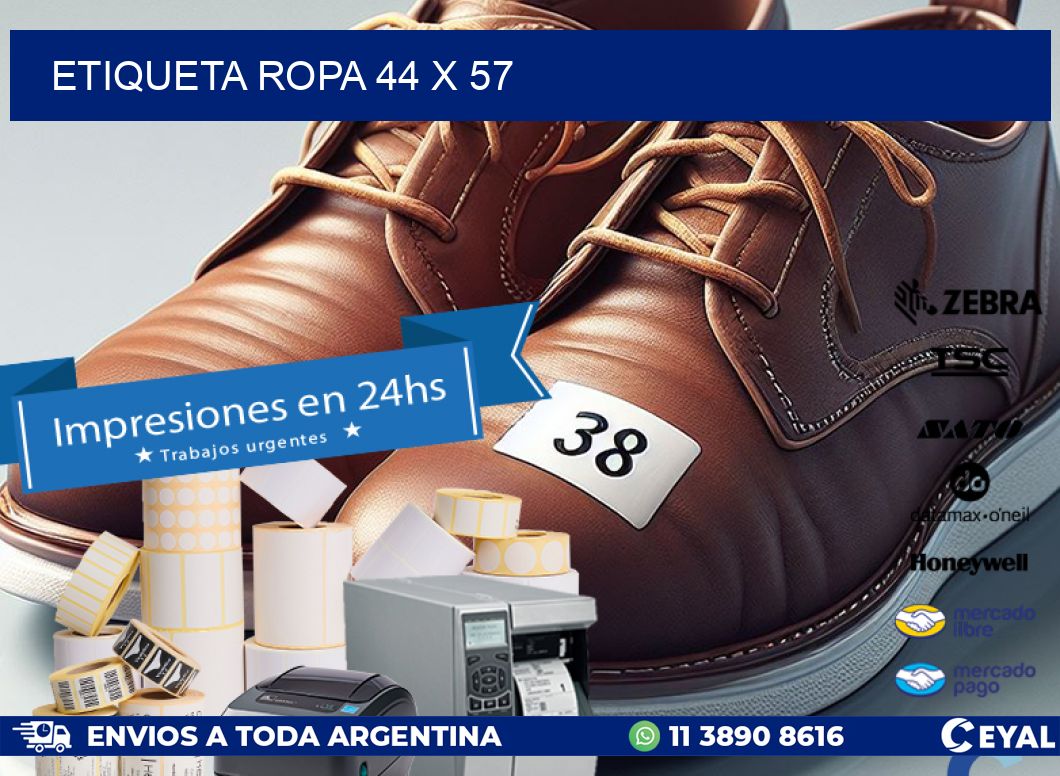 ETIQUETA ROPA 44 x 57