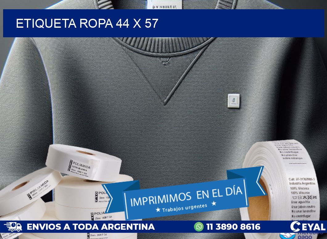 ETIQUETA ROPA 44 x 57