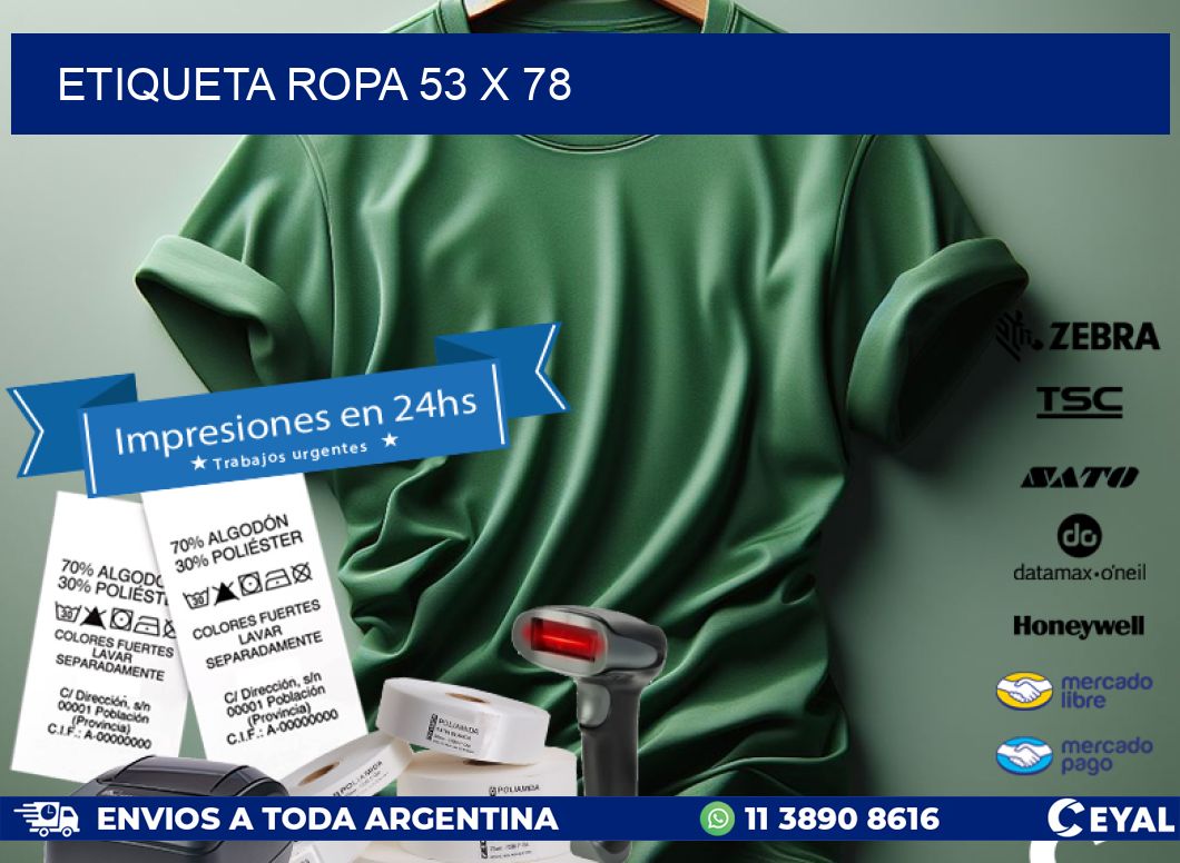 ETIQUETA ROPA 53 x 78