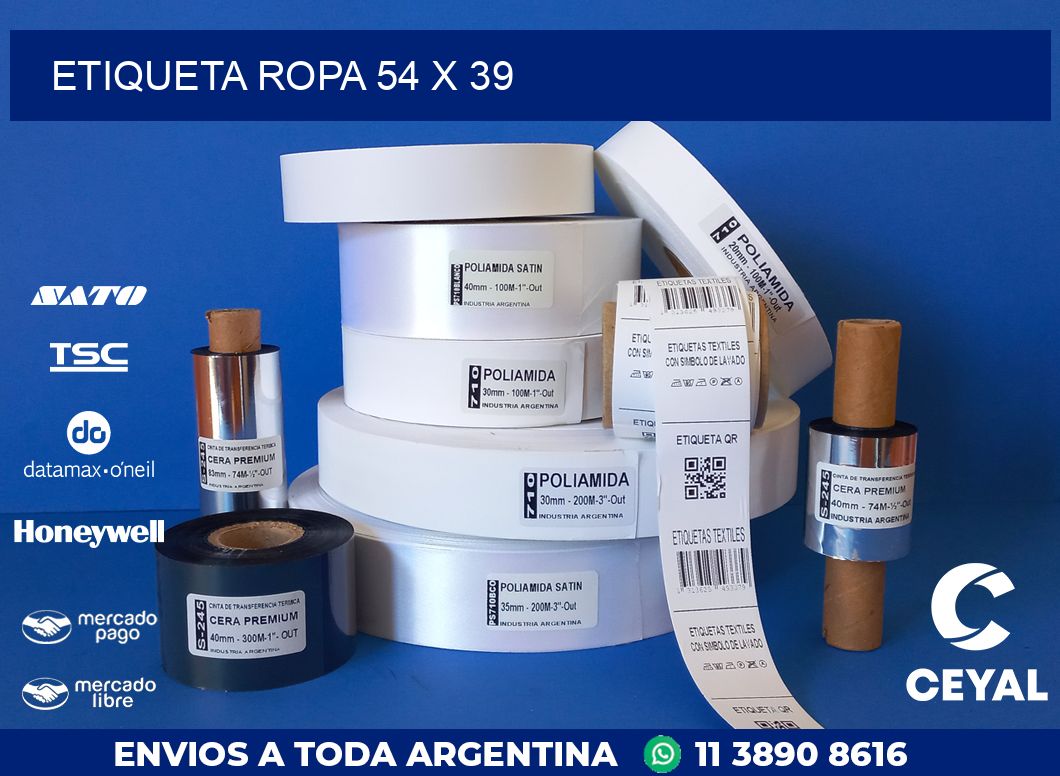 ETIQUETA ROPA 54 x 39