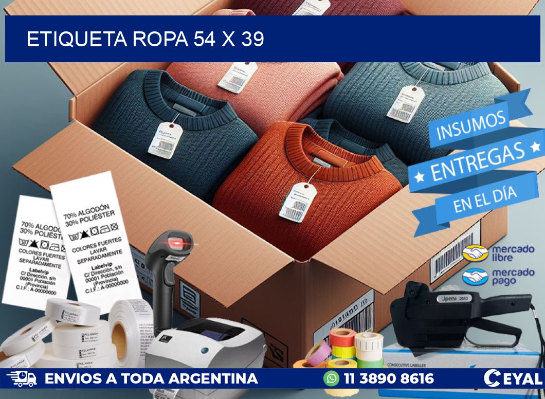 ETIQUETA ROPA 54 x 39