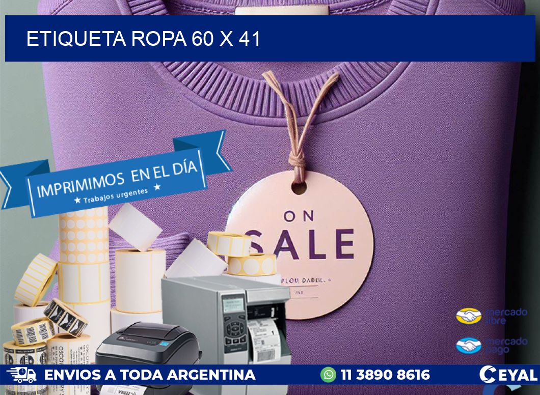 ETIQUETA ROPA 60 x 41