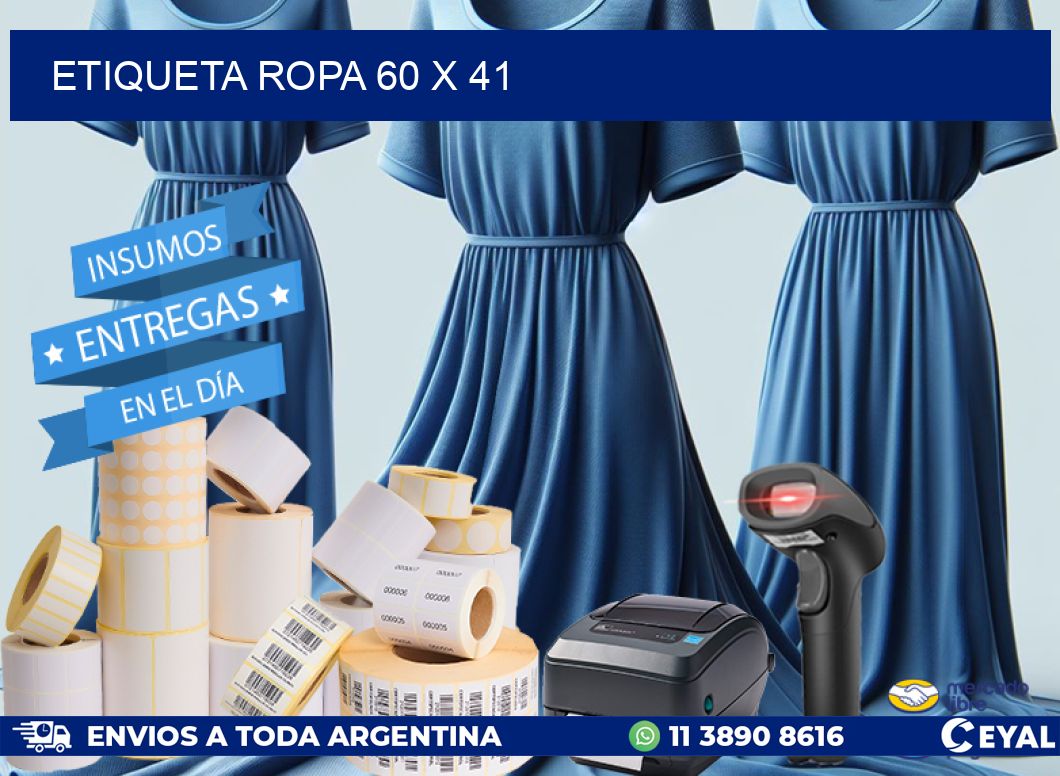 ETIQUETA ROPA 60 x 41