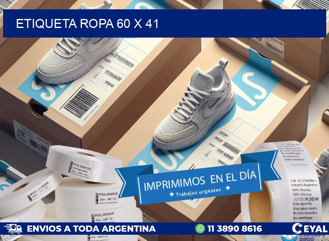 ETIQUETA ROPA 60 x 41