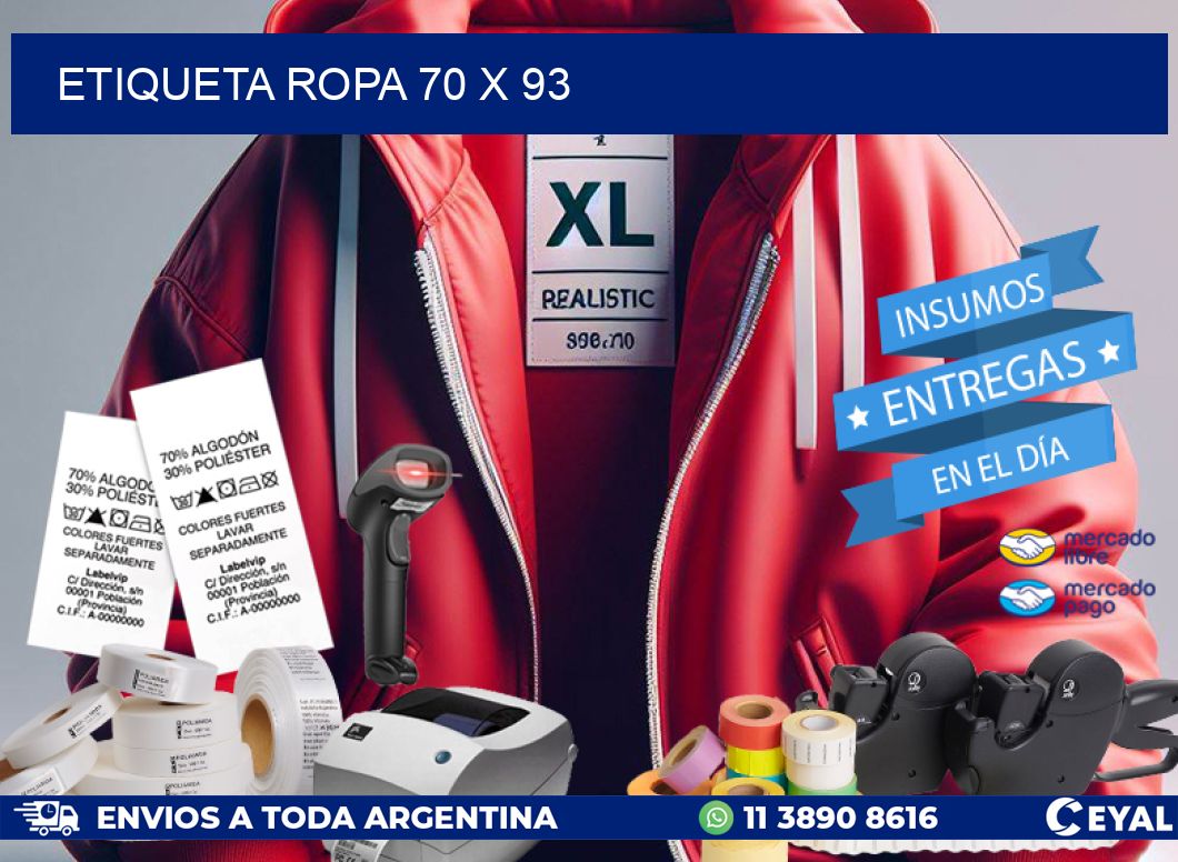 ETIQUETA ROPA 70 x 93