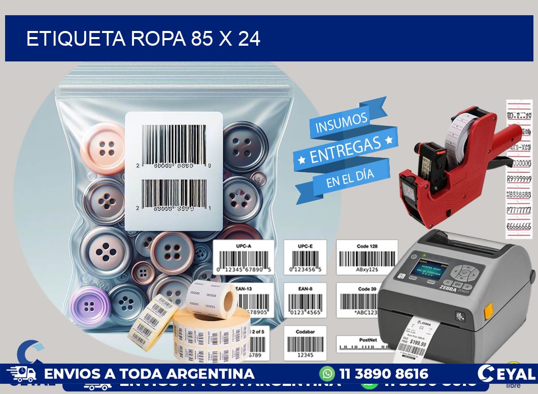 ETIQUETA ROPA 85 x 24