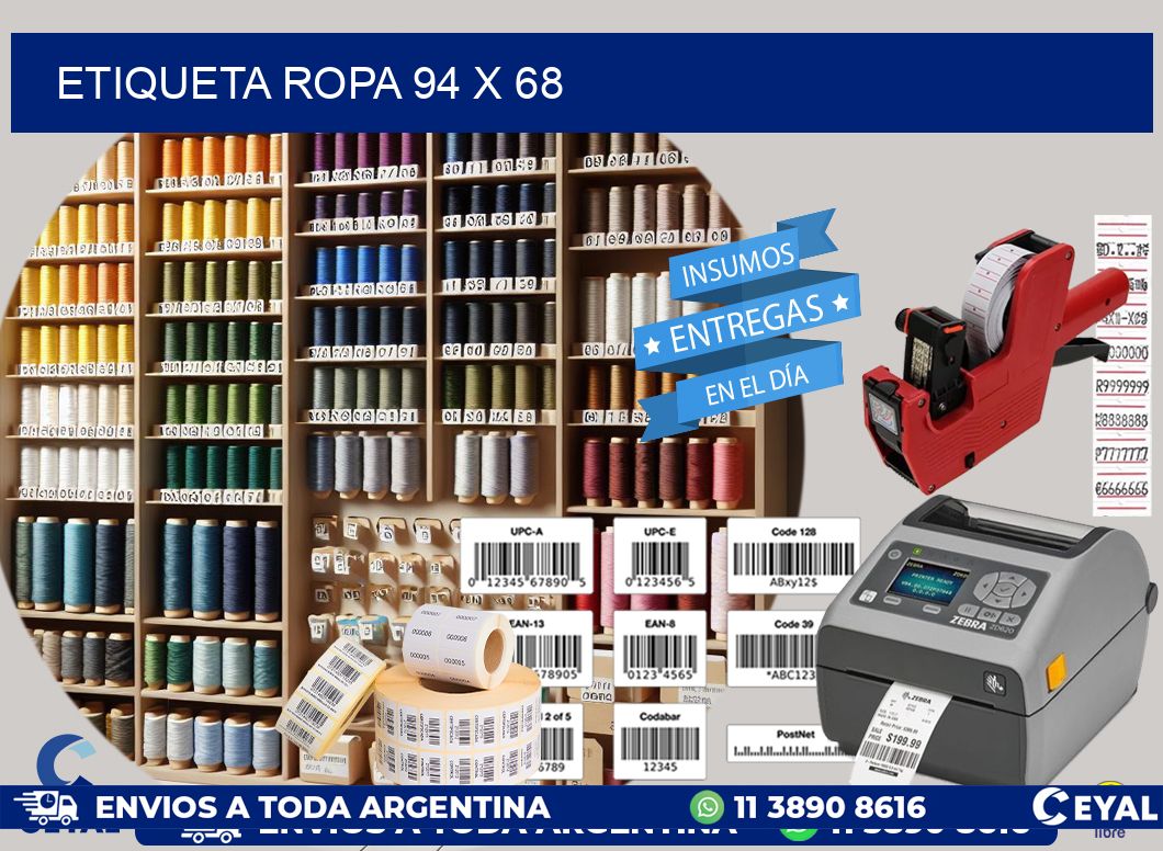 ETIQUETA ROPA 94 x 68