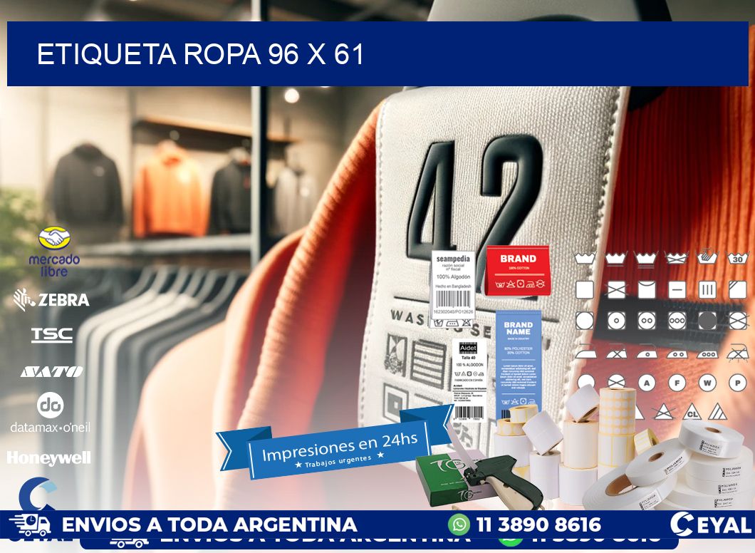 ETIQUETA ROPA 96 x 61