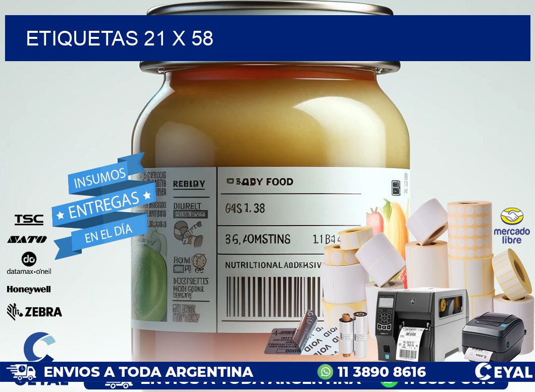 ETIQUETAS 21 x 58