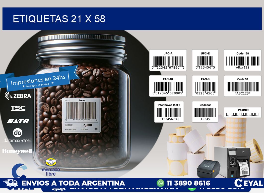 ETIQUETAS 21 x 58