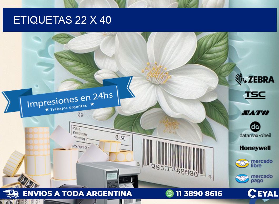 ETIQUETAS 22 x 40
