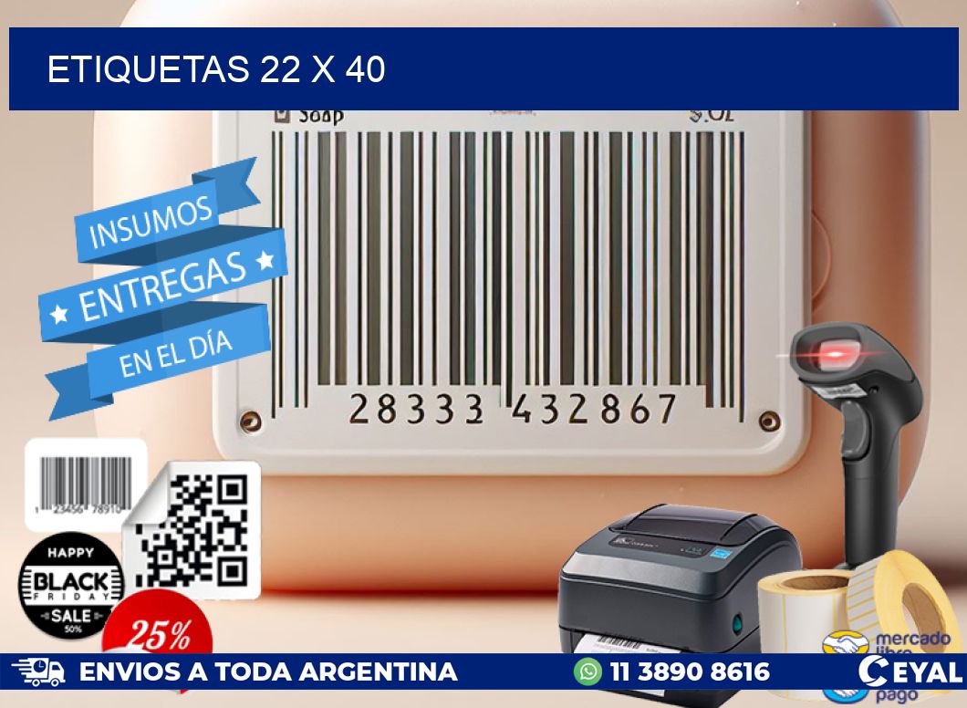 ETIQUETAS 22 x 40