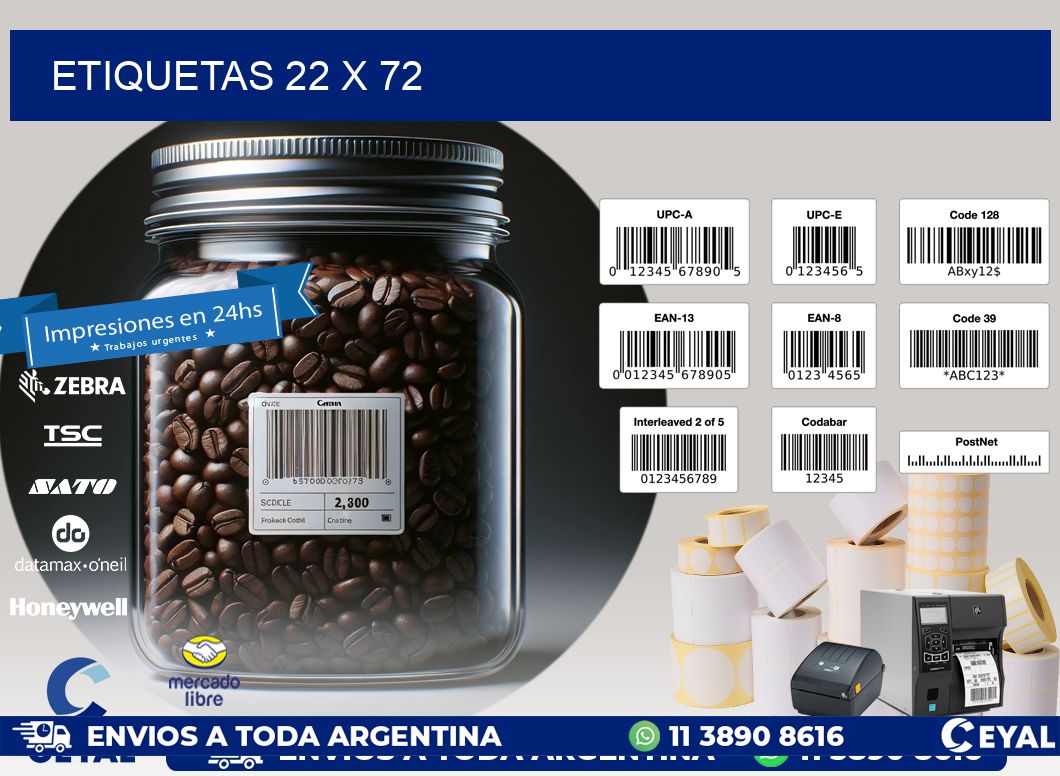 ETIQUETAS 22 x 72