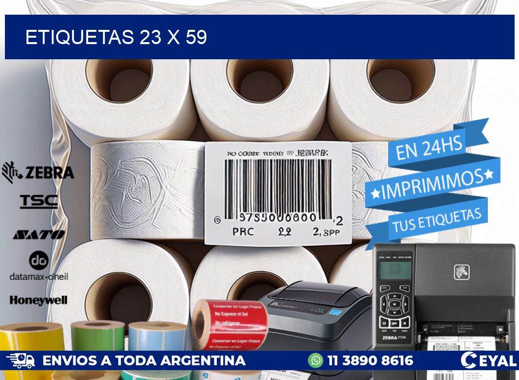 ETIQUETAS 23 x 59