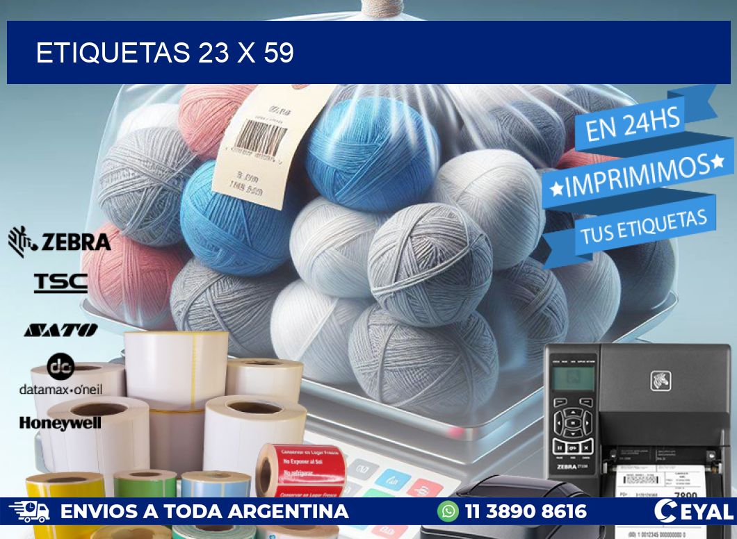ETIQUETAS 23 x 59