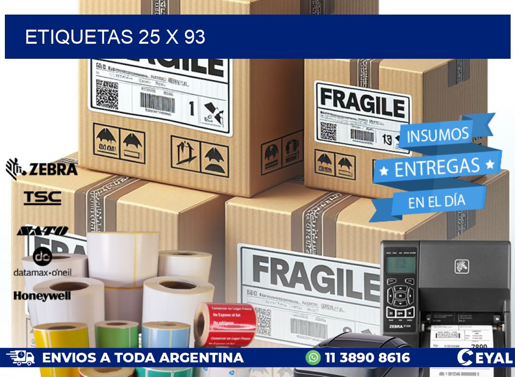 ETIQUETAS 25 x 93