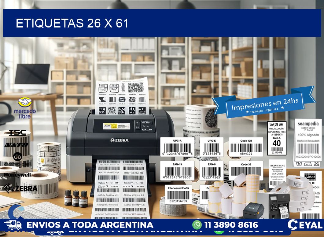 ETIQUETAS 26 x 61
